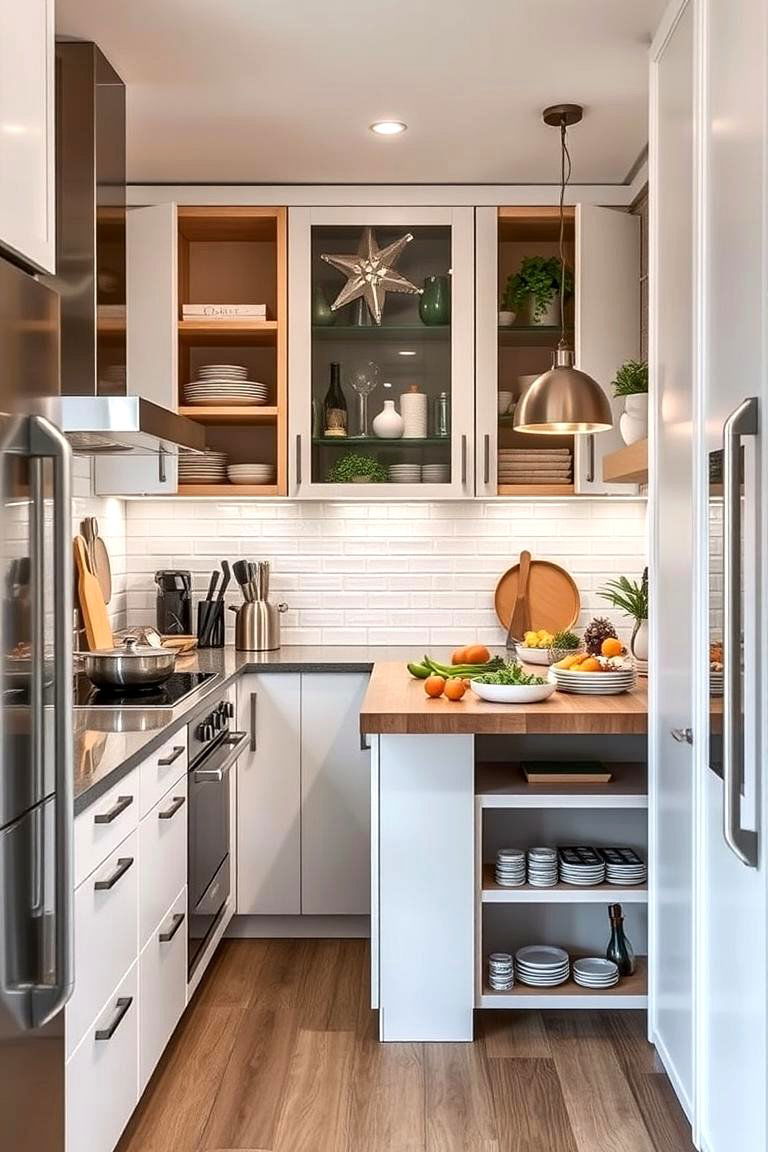 Multi functional Serving Area - 24 Kitchen Corner Ideas