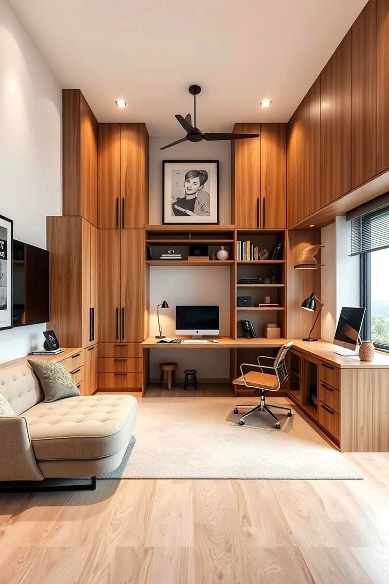 Multi functional Space Solutions - 24 Budget Home Office Ideas