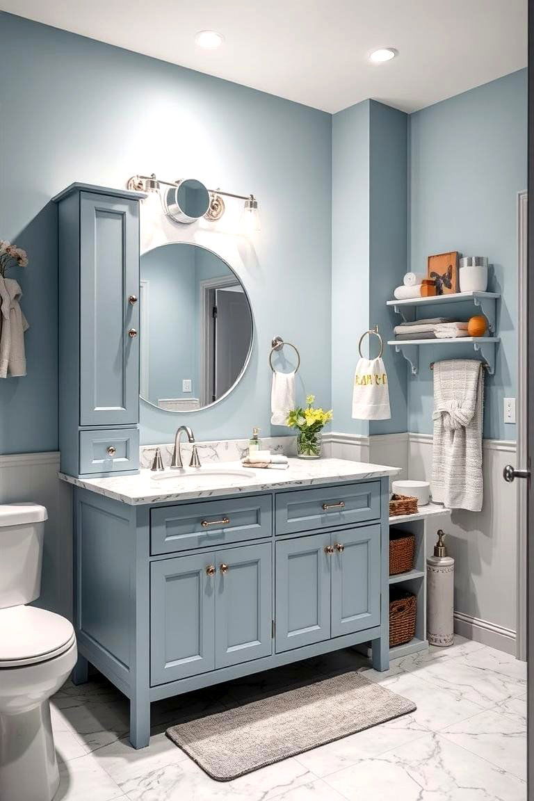 Multi functional Vanity - 24 Teen Bathroom Ideas