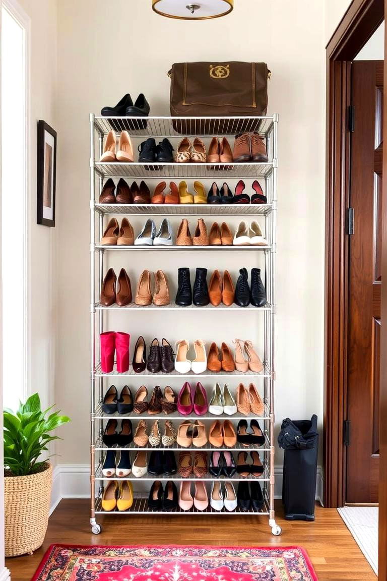 Multi tiered Shoe Racks - 24 Storage Ideas