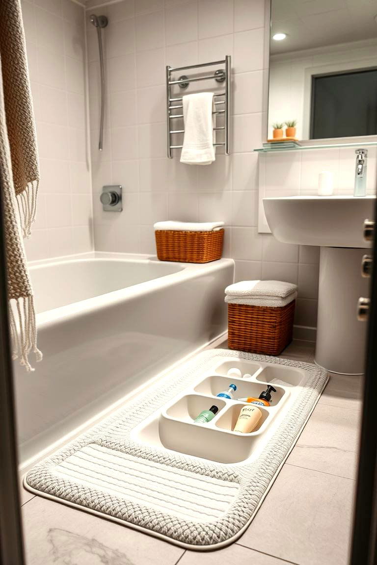 Multifunctional Bath Mats - 24 Dorm Bathroom Ideas