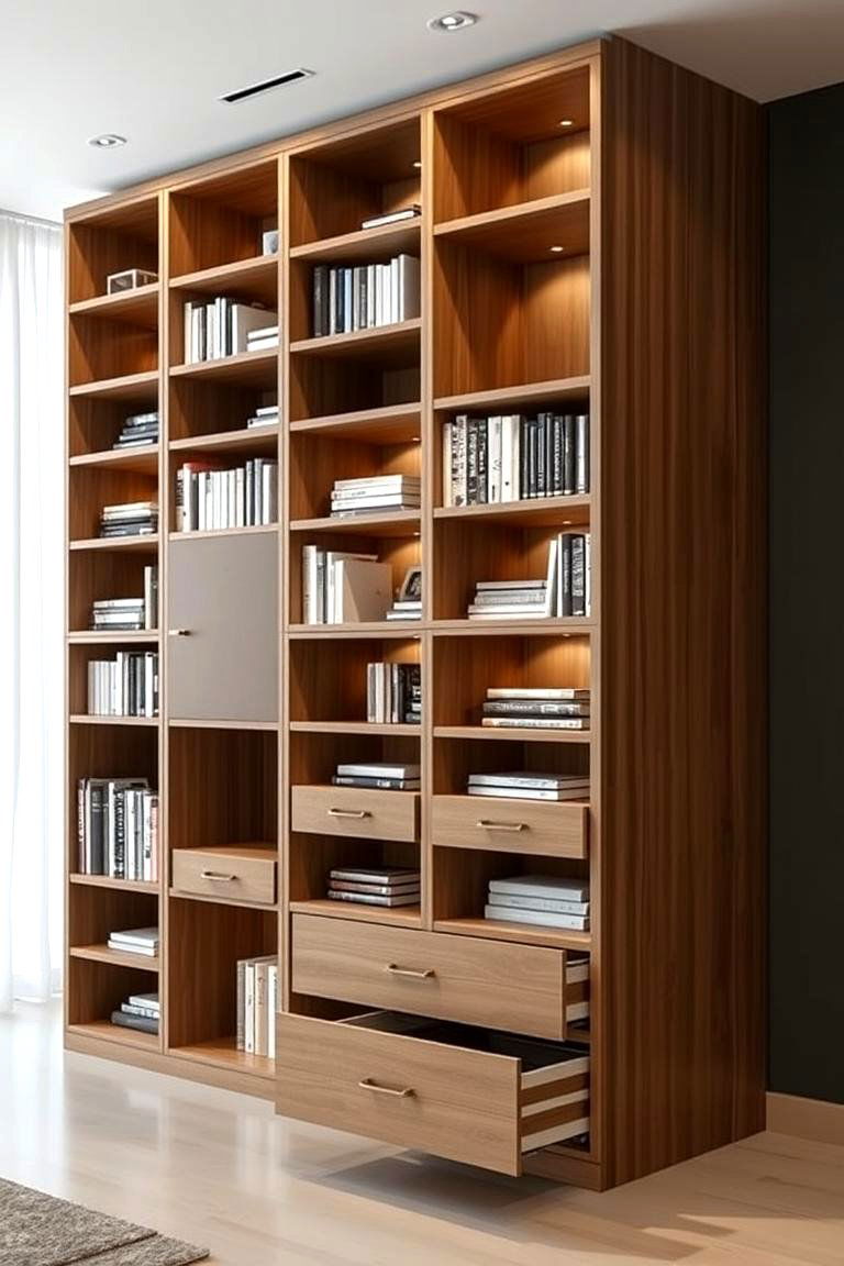 Multifunctional Bookshelves - 24 Bookshelf Decor Ideas