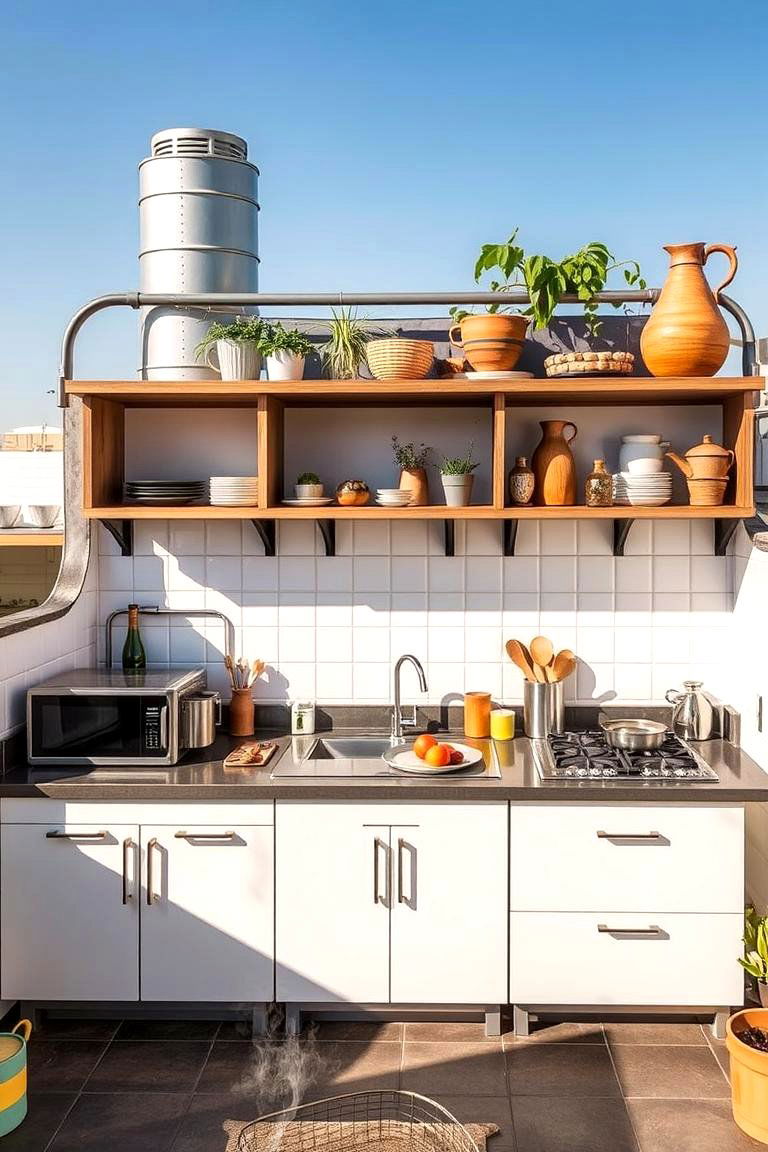 Multifunctional Cooking Space - 24 Rooftop Kitchen Ideas