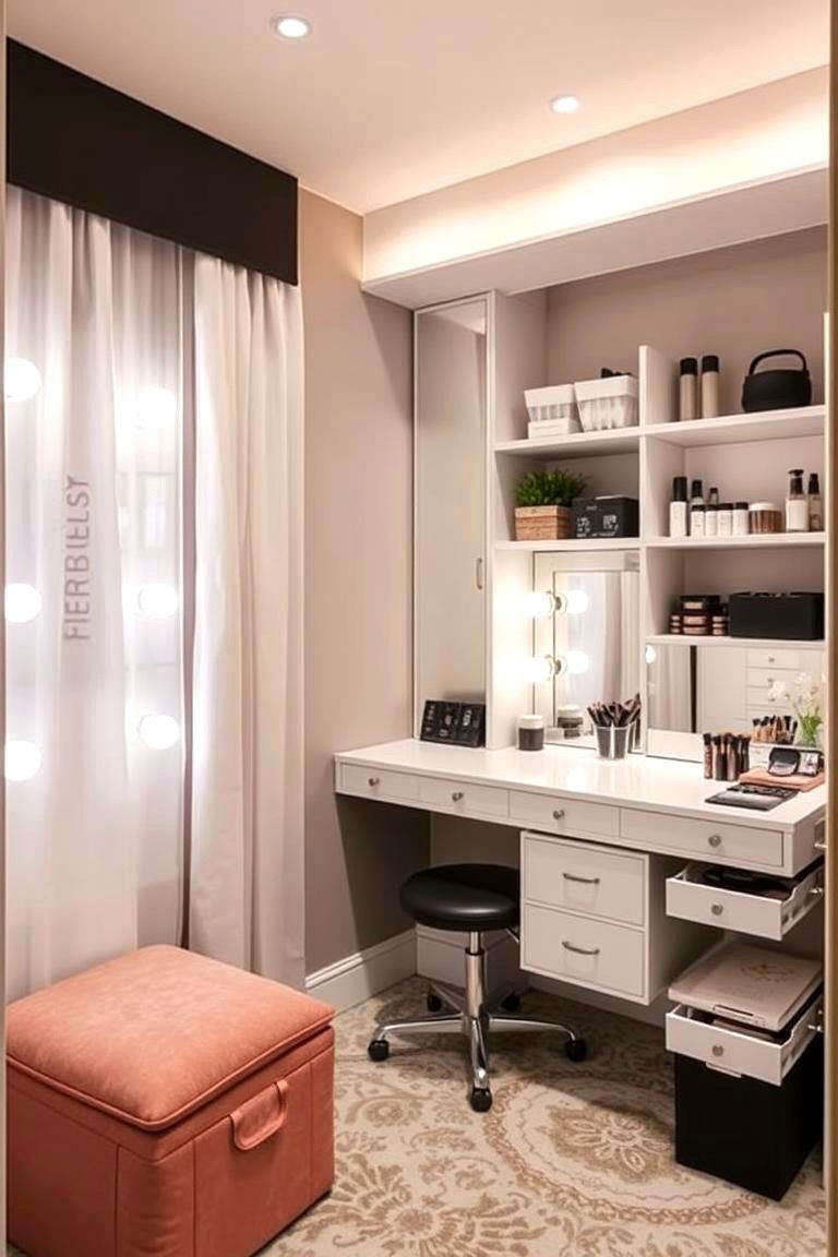 Multifunctional Layout Ideas - 24 Makeup Room Ideas