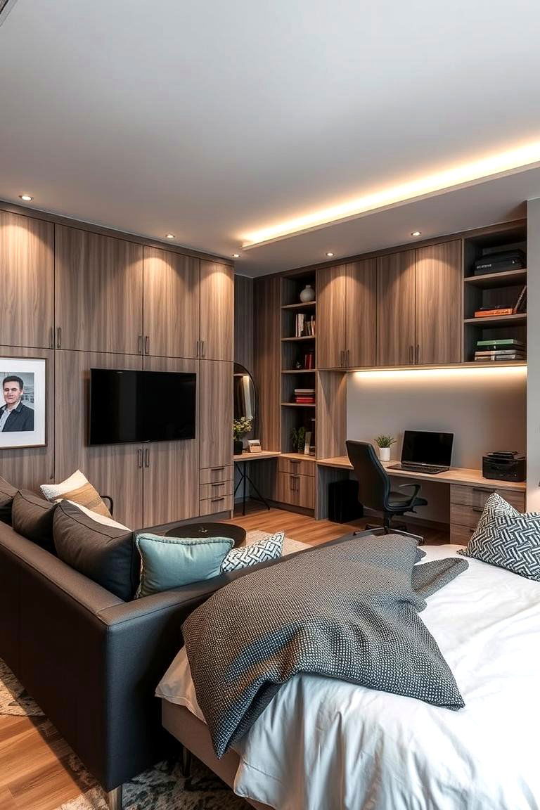 Multifunctional Relaxation Zone - 24 Man Cave Bedroom Ideas