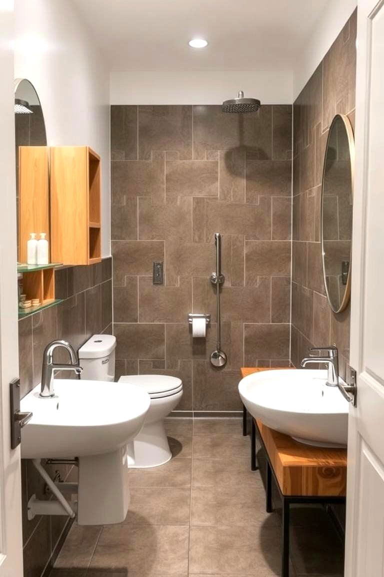Multifunctional Spaces for Versatility - 24 Hallway Bathroom Ideas
