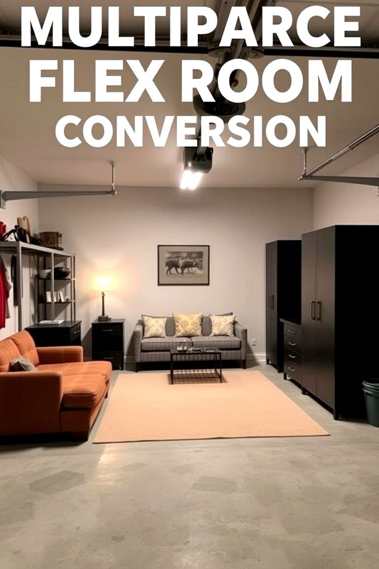 Multipurpose Flex Room - 24 Garage Conversion Ideas