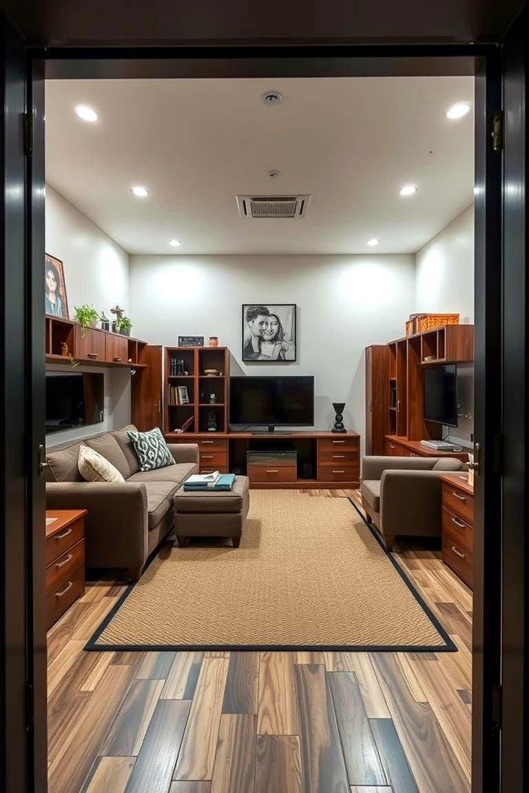 Multipurpose Flex Space - 24 Man Cave Living Room Ideas