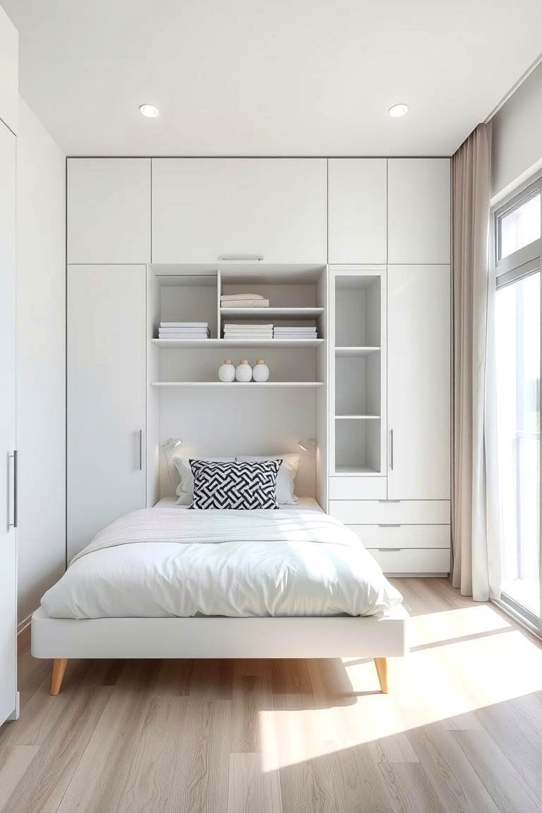 Multipurpose Magic - 24 Small White Bedroom Ideas
