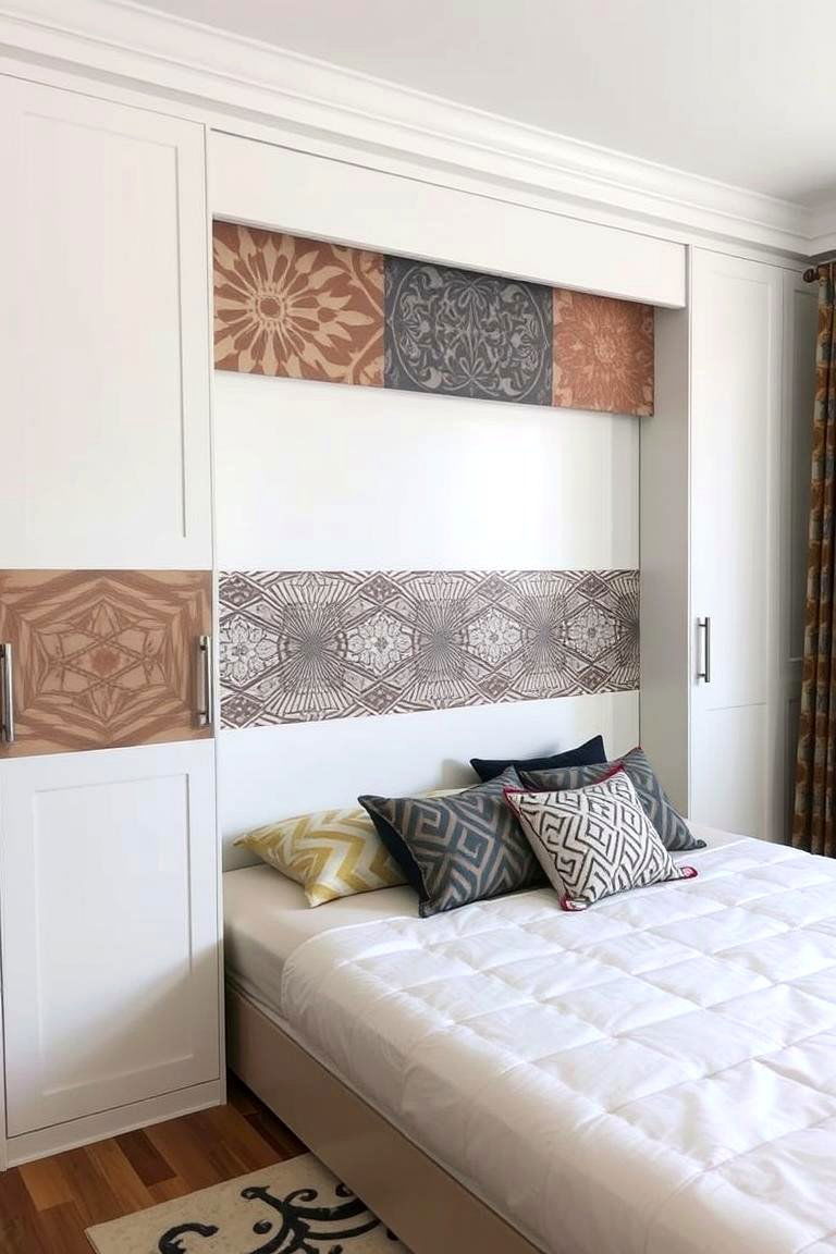 Murphy Bed with Decorative Wall Panels - 24 Murphy Bed Ideas
