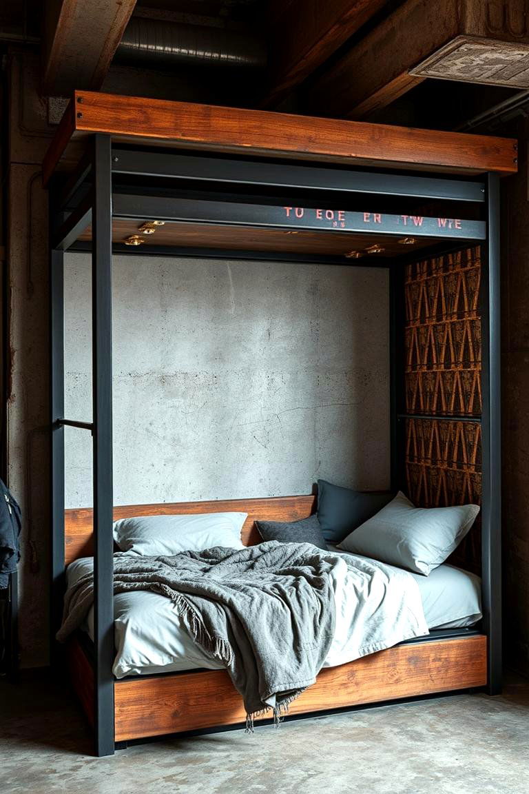 Murphy Bed with Industrial Design - 24 Murphy Bed Ideas