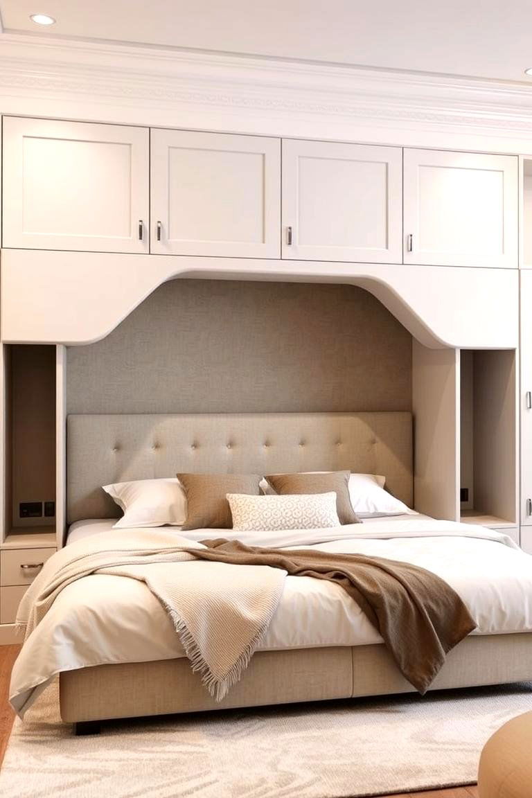 Murphy Bed with Upholstered Headboard - 24 Murphy Bed Ideas
