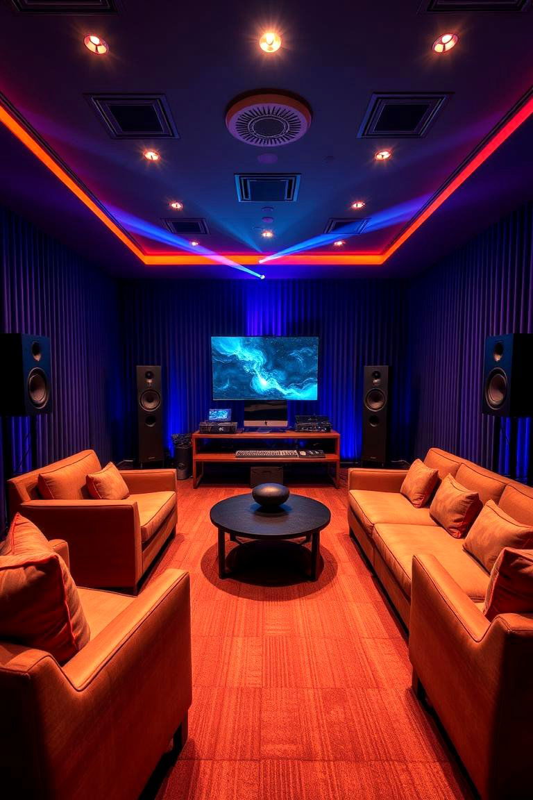 Music Media Lounge - 24 Media Room Ideas