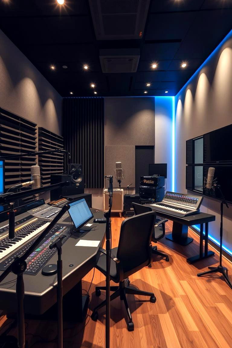 Music Recording Studio - 24 bonus room ideas