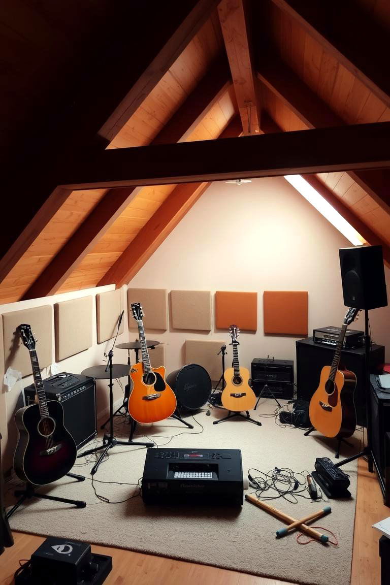 Music Room - 24 attic room ideas