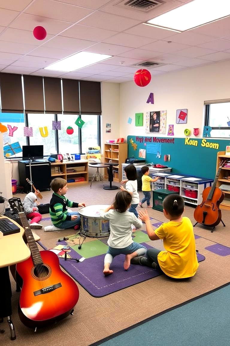 Music and Movement Room - 24 Homeschool Room Ideas