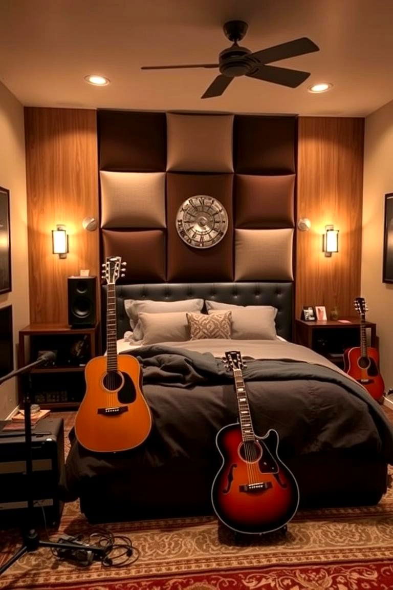 Musical Inspiration Quarters - 24 Man Cave Bedroom Ideas