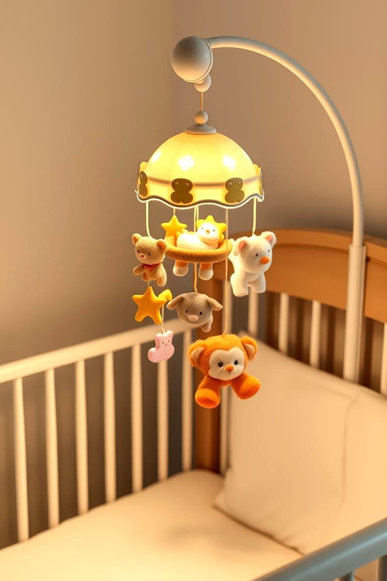 Musical Mobile with Soft Lullabies - 24 Whimsical Nursery Ideas