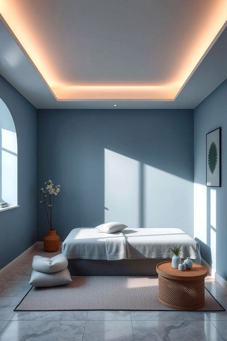 Muted Blue Retreat - 24 Moody Blue Bedroom Ideas