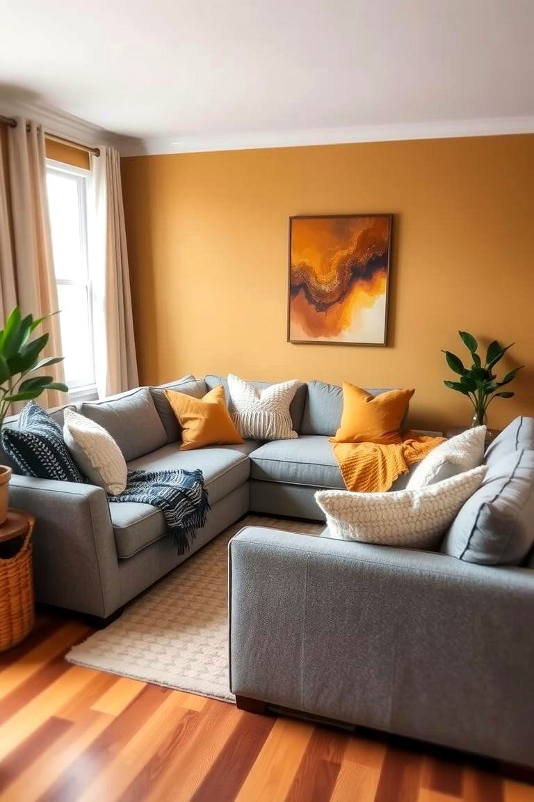 Muted Mustard Yellow - 24 Living Room Paint Colors