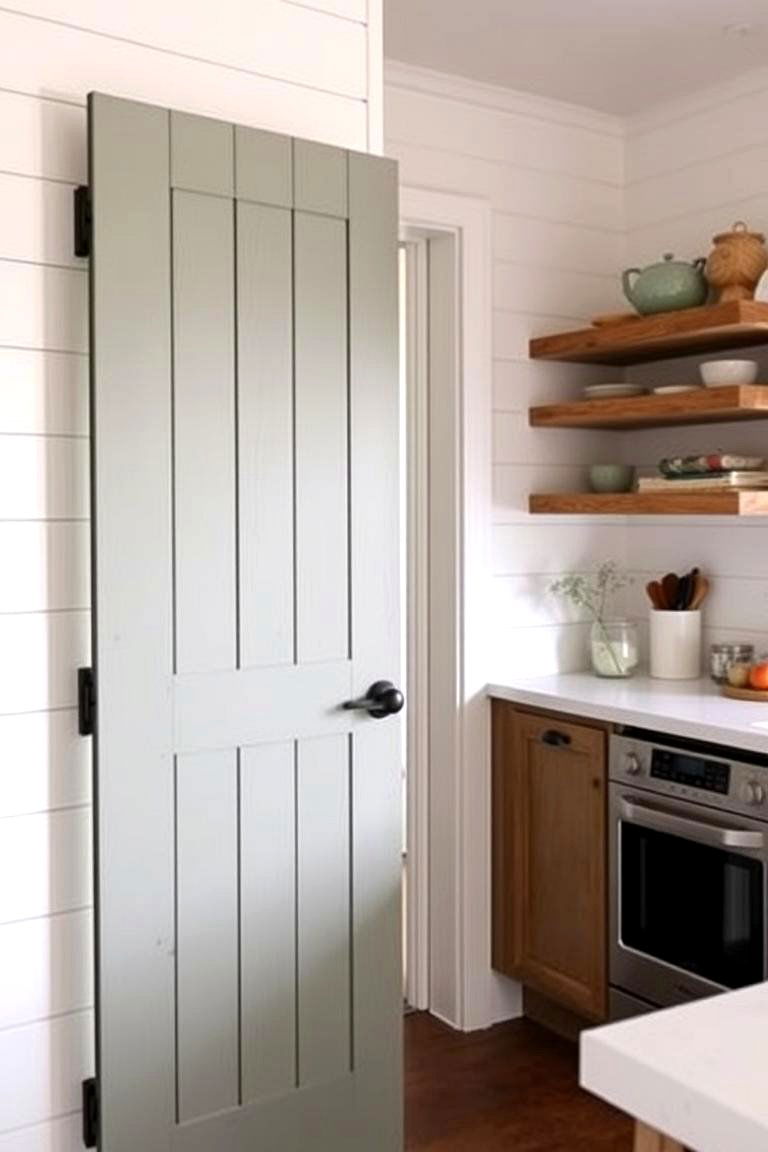Muted Sage Green - 24 Interior Door Color Ideas