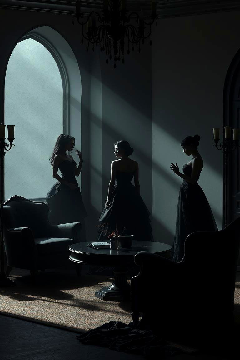 Mysterious Silhouettes and Gothic Curves - 24 Vampire Bedroom Ideas