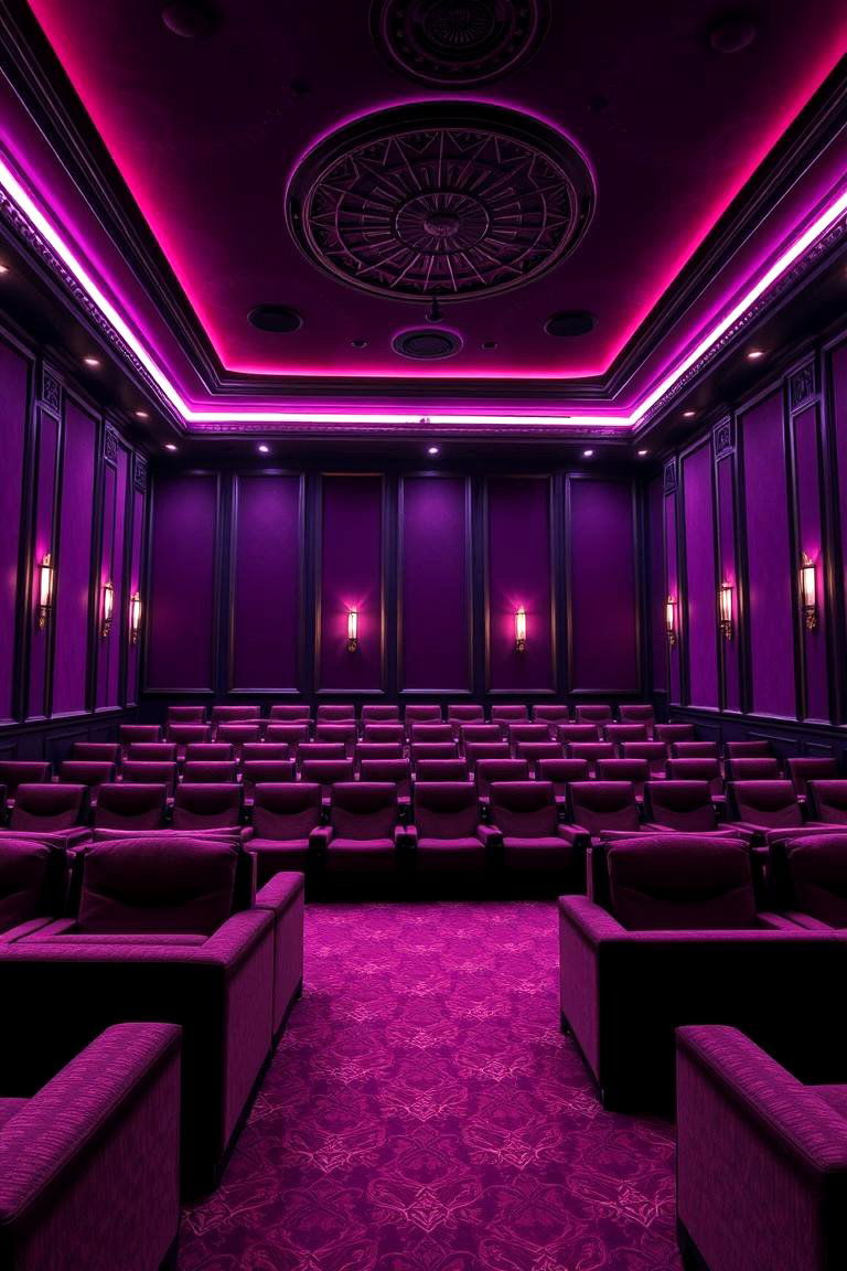 Mystic Deep Purple - 24 Home Theater Paint Colors