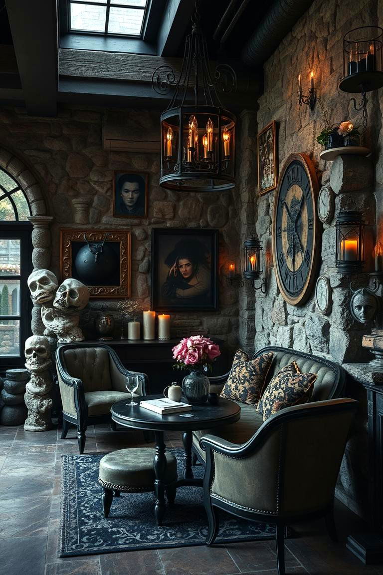 Mystic Stone and Iron Decor - 24 Vampire Bedroom Ideas