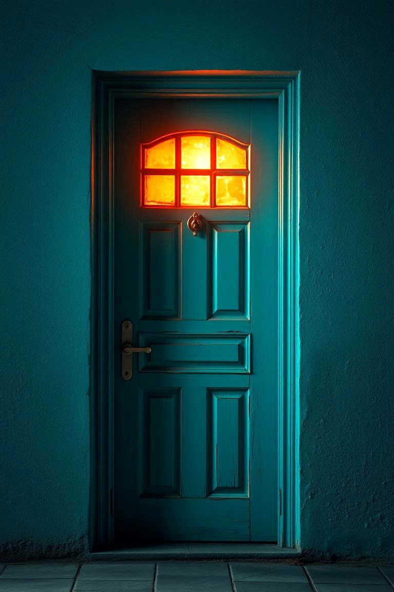 Mystic Turquoise Glow - 24 Turquoise Front Door Ideas