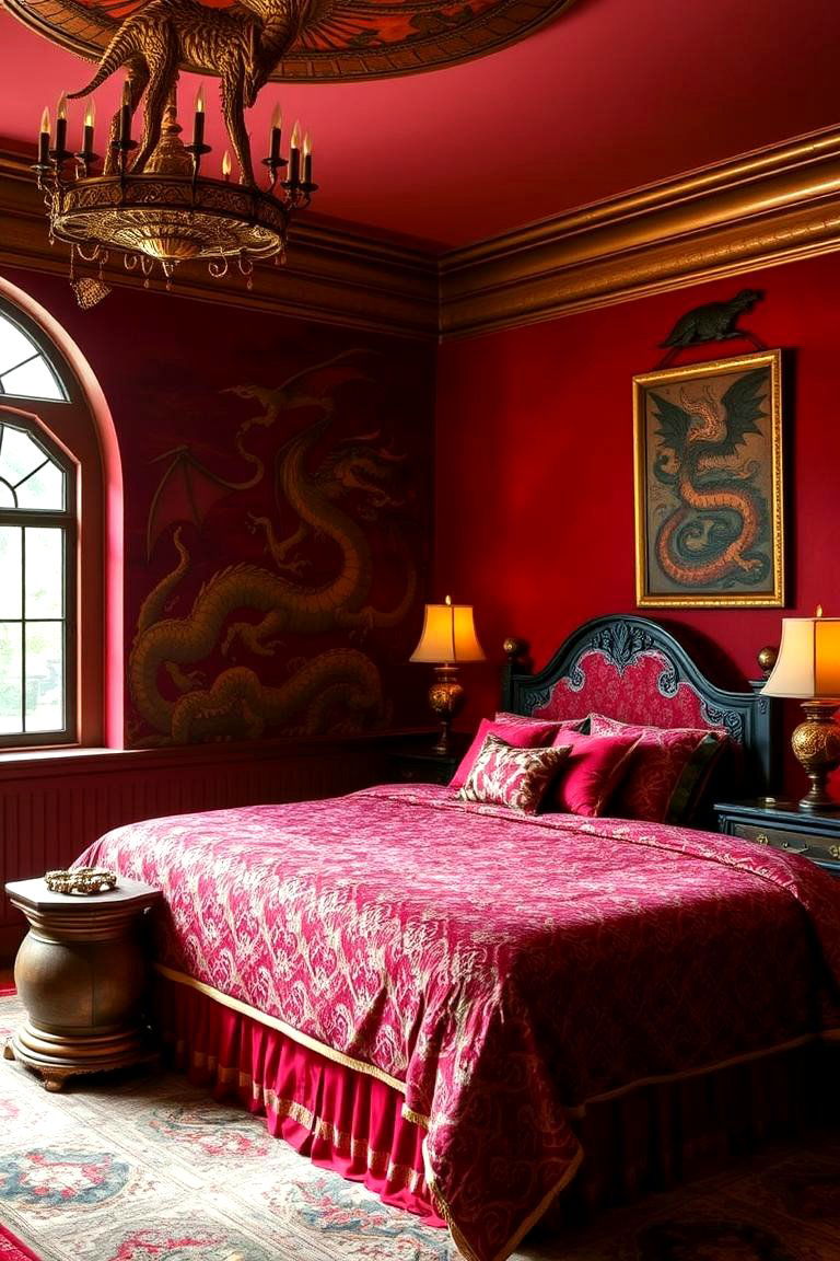 Mythical Dragons Lair - 24 Fantasy Bedroom Ideas