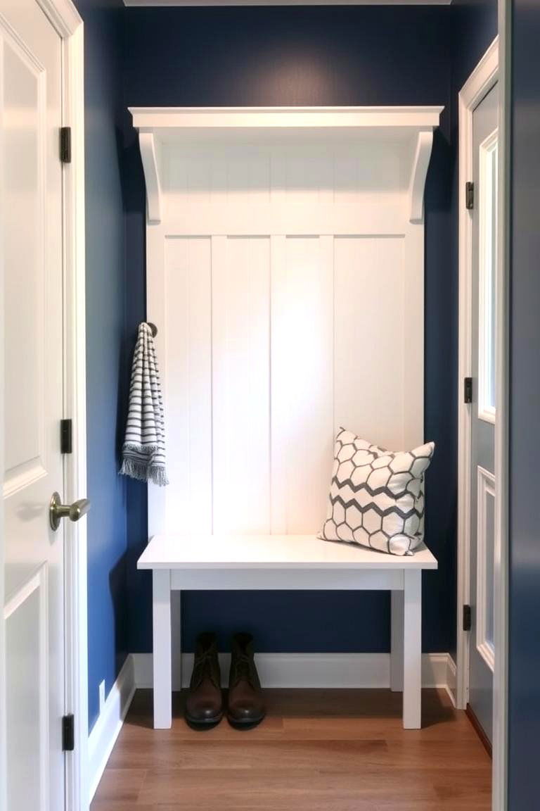Narrow Mudroom Bench - 24 Mudroom Bench Ideas