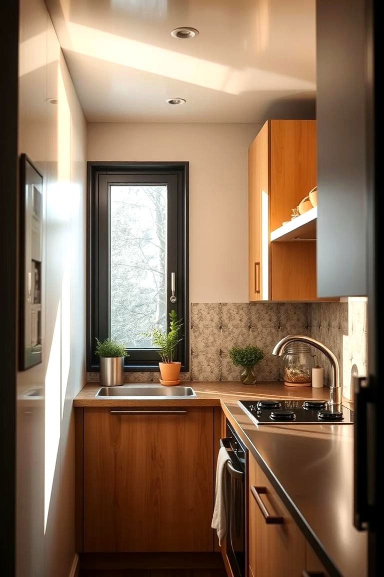 Narrow Window for Small Spaces - 24 Kitchen Window Ideas