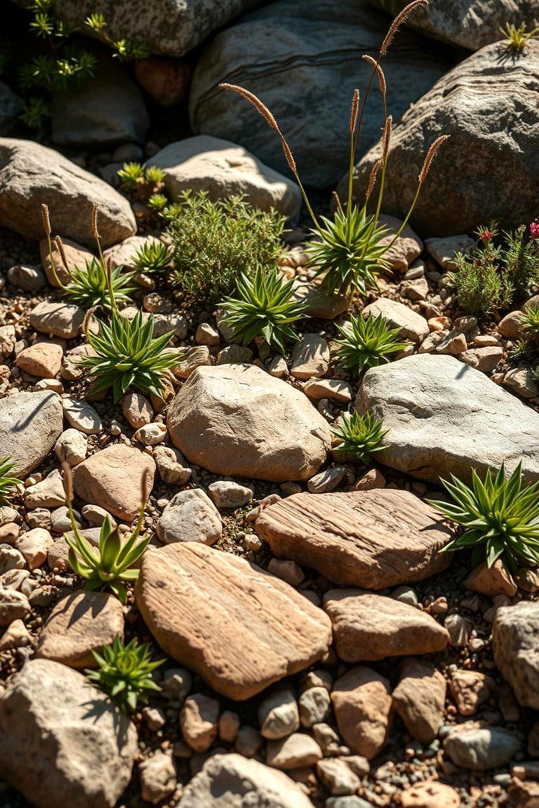 Native Flora Rock Garden - 24 Rock Garden Ideas