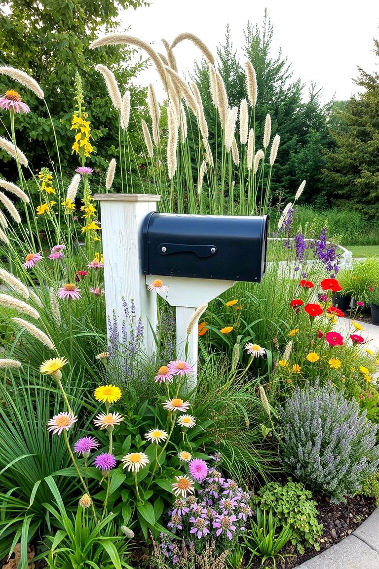 Native Plant Oasis - 24 Mailbox Landscaping Ideas