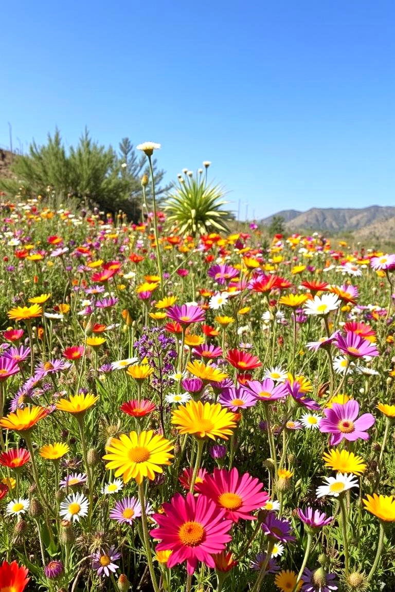 Native Wildflower Meadow - 24 Desert Landscape Ideas