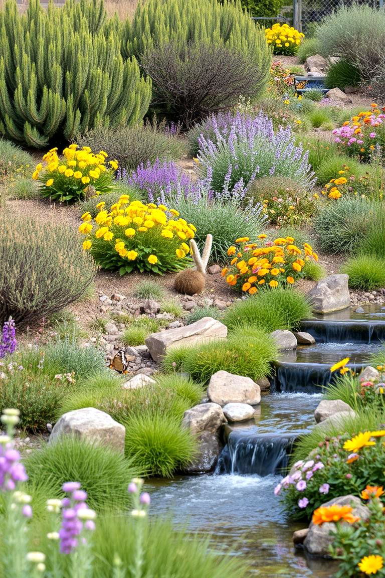 Native Wildlife Friendly Slope Garden - 24 Sloping Garden Design Ideas
