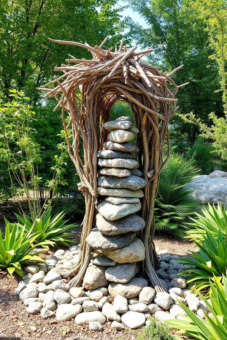 Natural Art Installation - 24 Sensory Garden Ideas