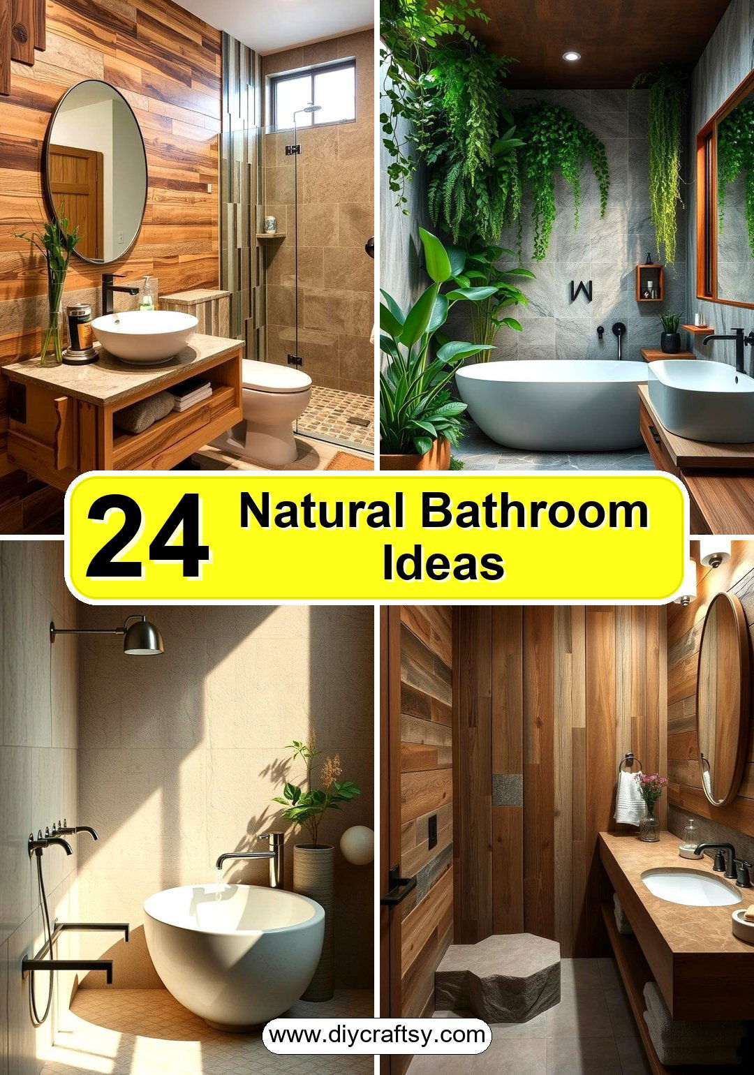 Natural Bathroom Ideas