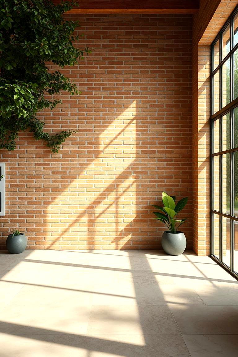 Natural Blonde Brick and Forest Green - 24 Blonde Brick House Color Schemes