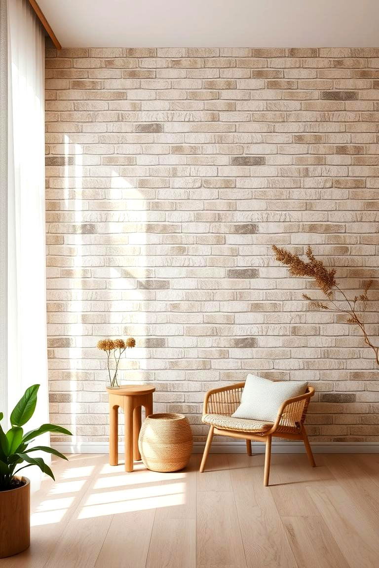 Natural Brick Vibe - 24 Brick Wallpaper Ideas
