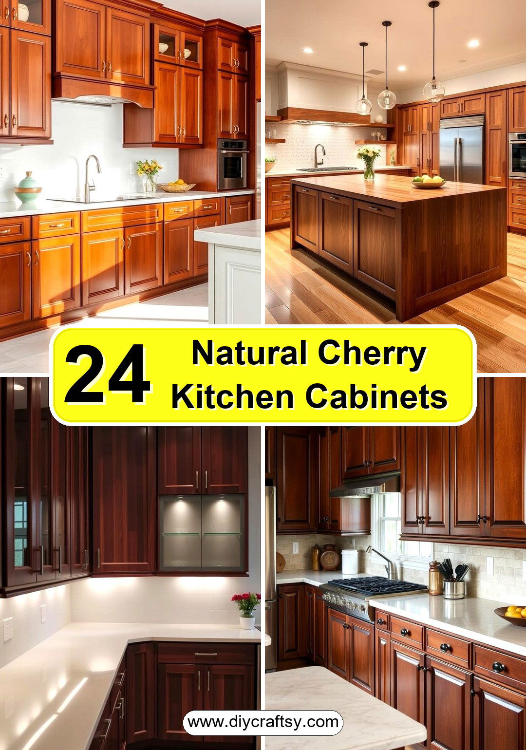 Natural Cherry Kitchen Cabinets
