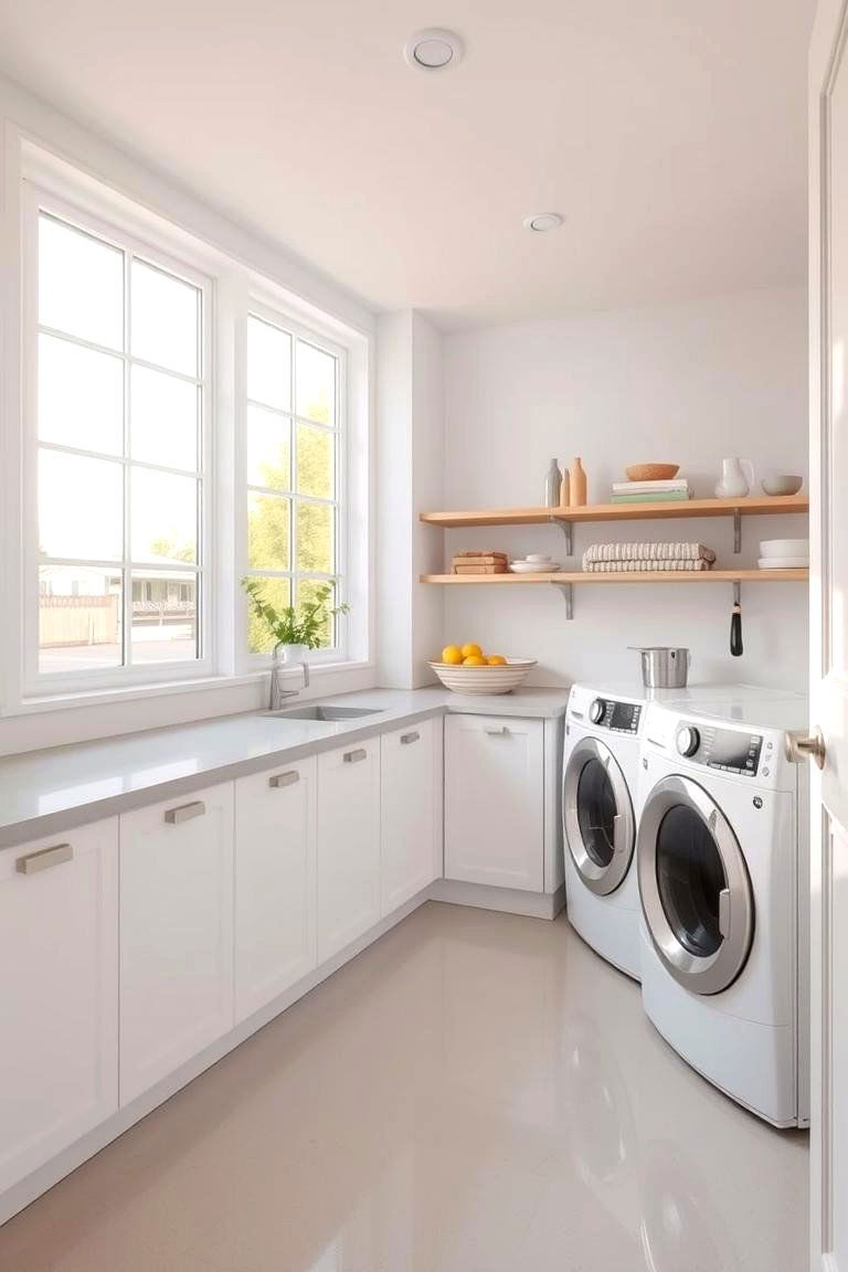 Natural Daylight Enhancement - 24 Laundry Room Lighting Ideas