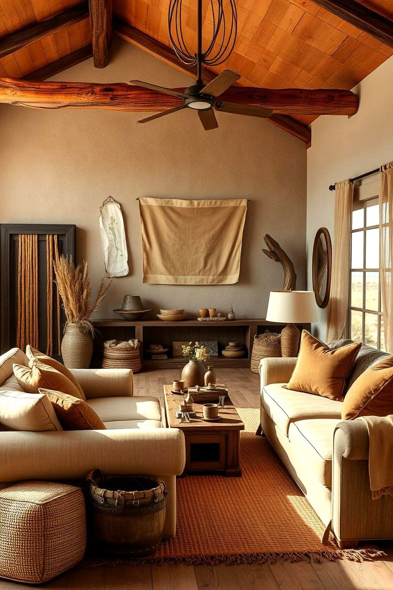 Natural Earth Tones - 24 Cowboy Room Decor Ideas