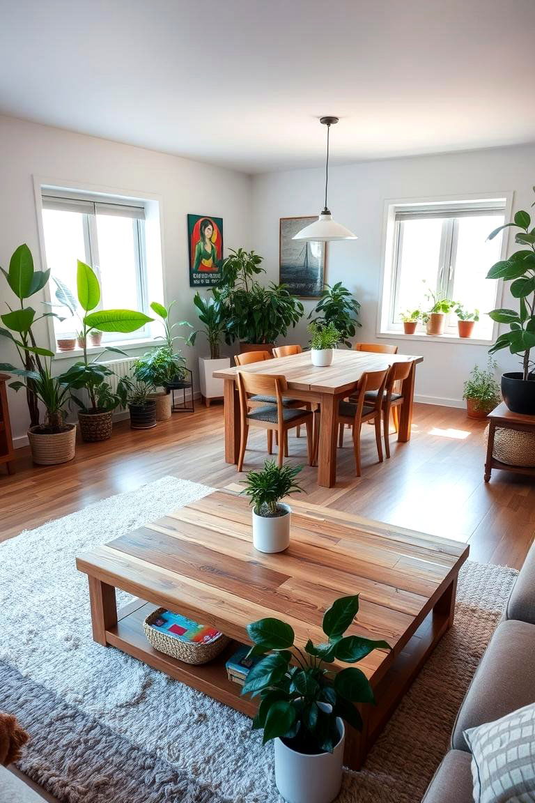 Natural Elements Connection - 24 Living Room Dining Room Combos