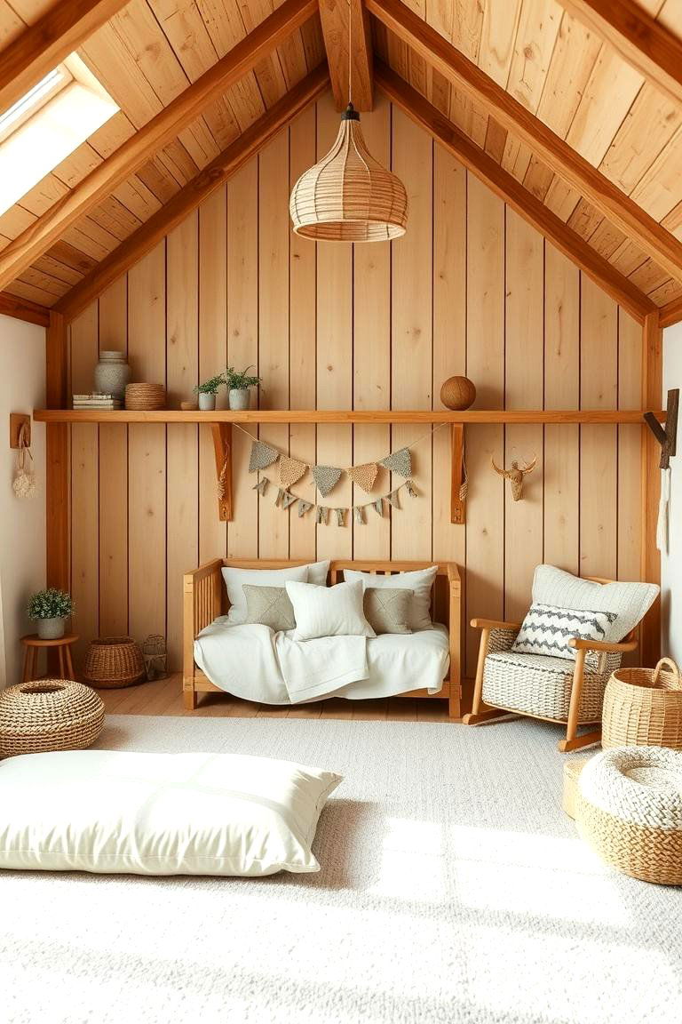 Natural Elements Integration - 24 Boho Toddler Room Ideas