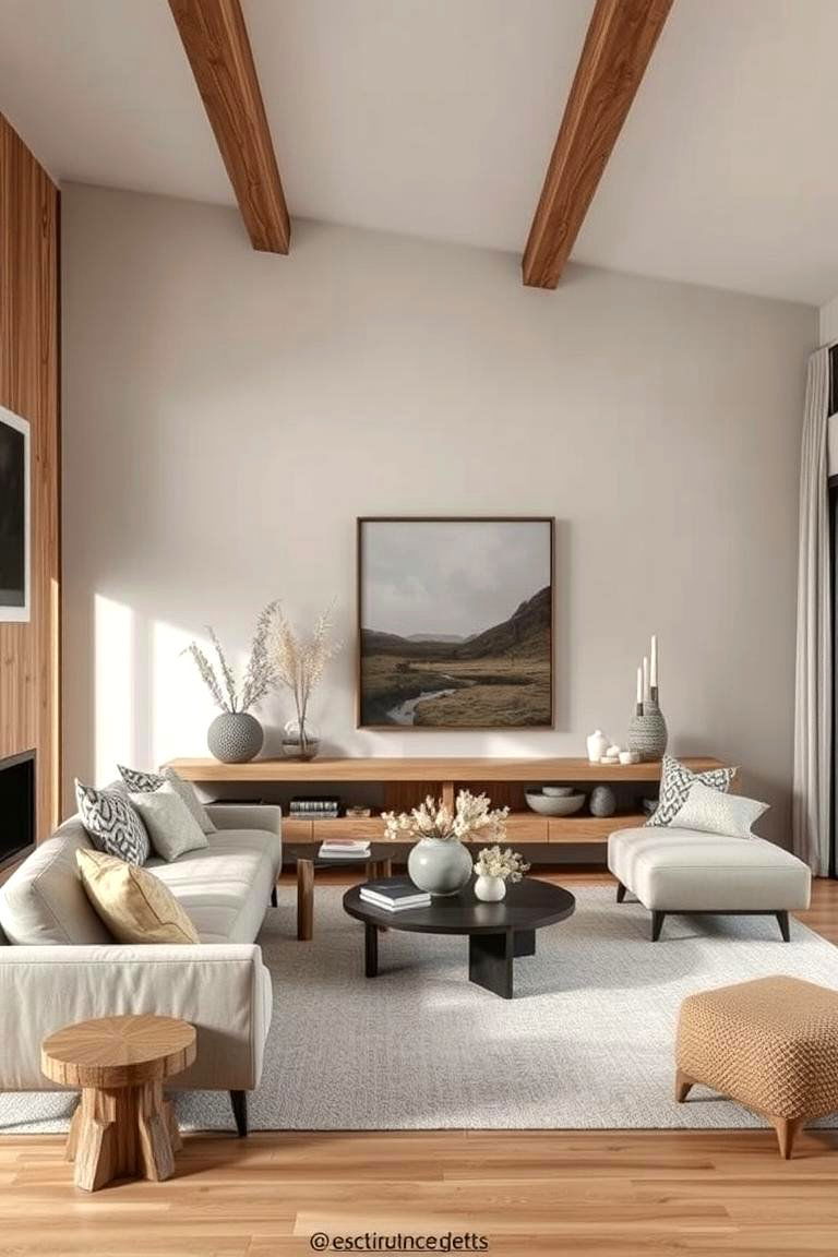 Natural Elements in Greige Style - 24 Greige Interior Design Ideas