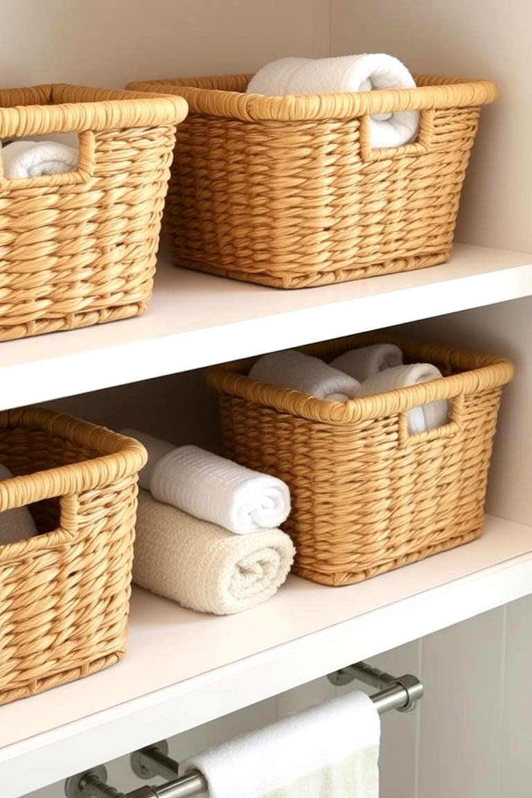 Natural Fiber Baskets for Storage - 24 Organic Modern Interior Design Ideas