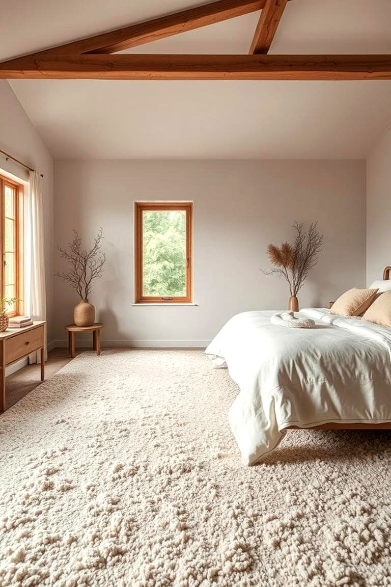 Natural Fiber Carpet - 24 Bedroom Carpet Ideas