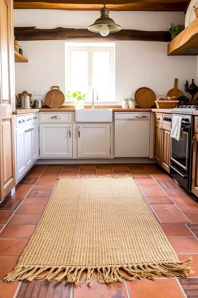 Natural Fiber Rugs - 24 Tuscan Kitchen Design Ideas