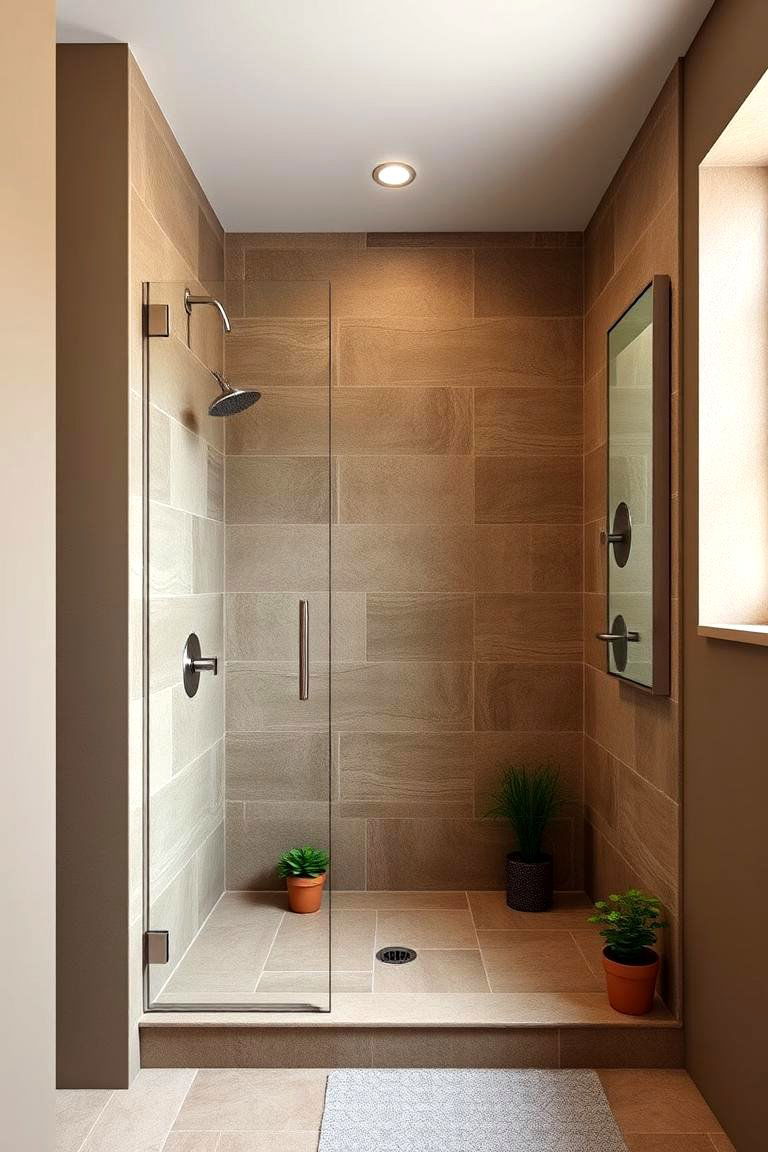 Natural Fiber Rugs and Mats - 24 Rustic Walk-in Shower Ideas
